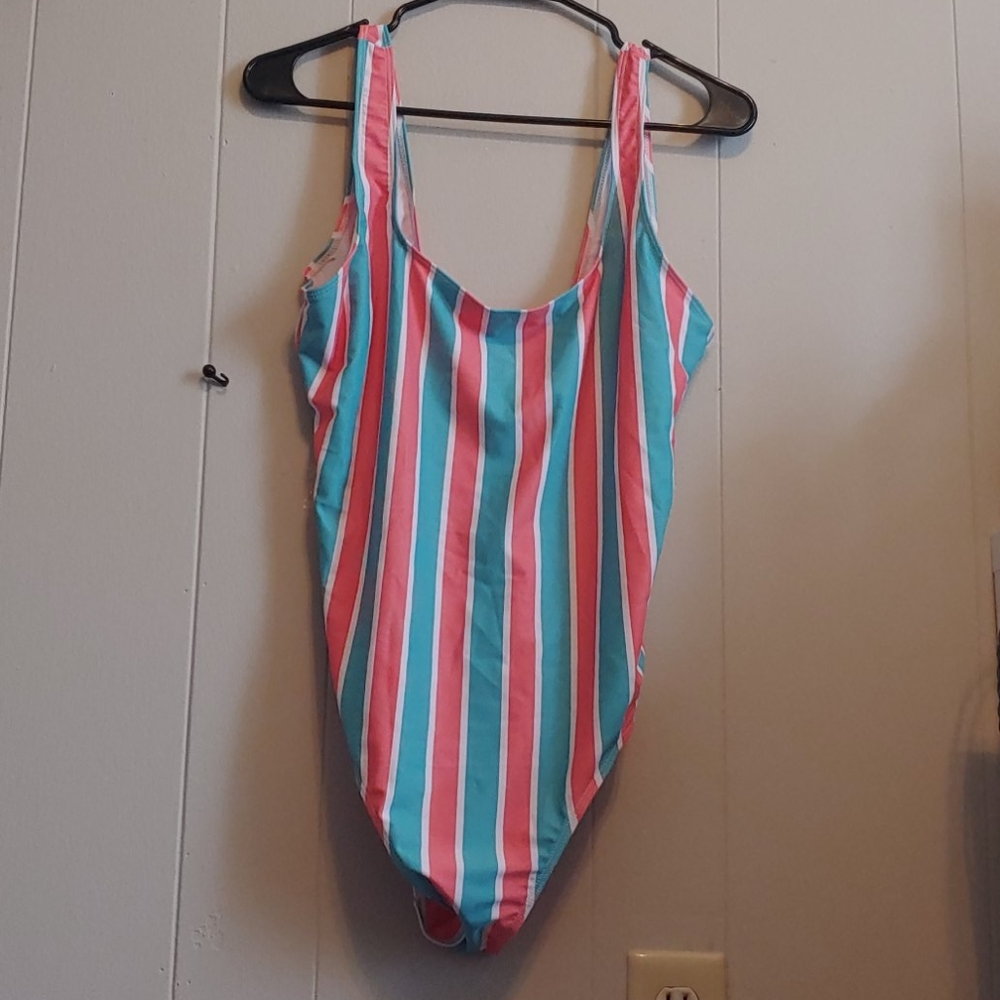 Striped one piece